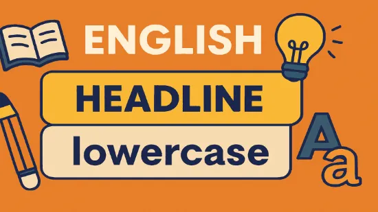 영문 제목 대소문자를 상징하는 일러스트레이션