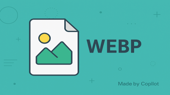 webp 이미지를 상징하는 이미지 일러스트레이션