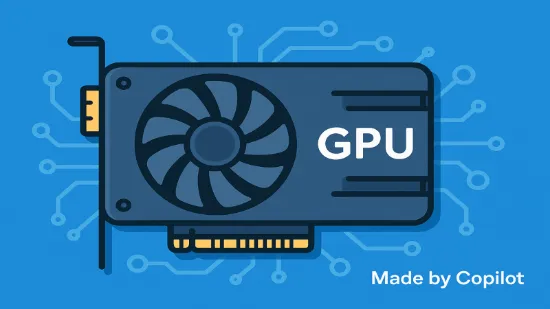 GPU를 상징하는 일러스트레이션